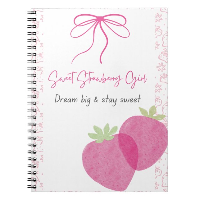 Sweet Strawberry Notebook (Front)