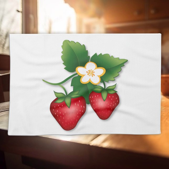 Sweet Strawberry Shortcake Tea Towel (Sweet Strawberry Shortcake Towel to spruce up your kitchen!)