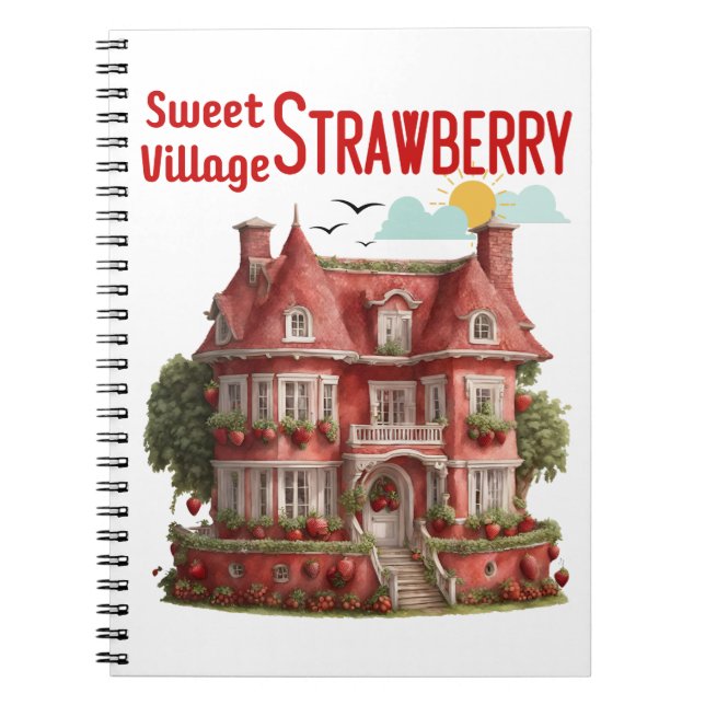 Sweet Strawberry Village Notebook (Front)