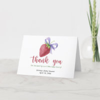 Sweet strawberry with a bow - thank you