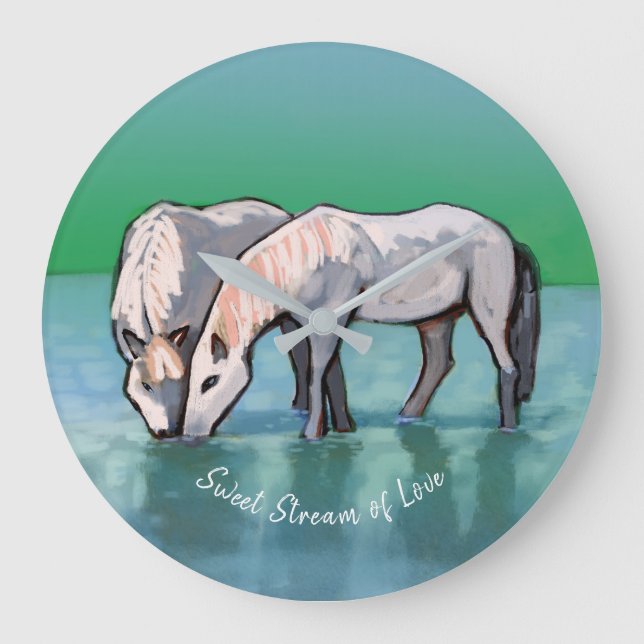 Sweet Stream of Love Large Clock (Front)