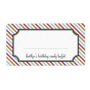 Sweet stripes candy buffet