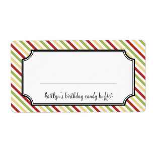 Sweet stripes candy buffet holiday