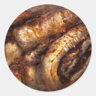 Sweet - Strudel - Almond Strudel Abstract Classic Round Sticker