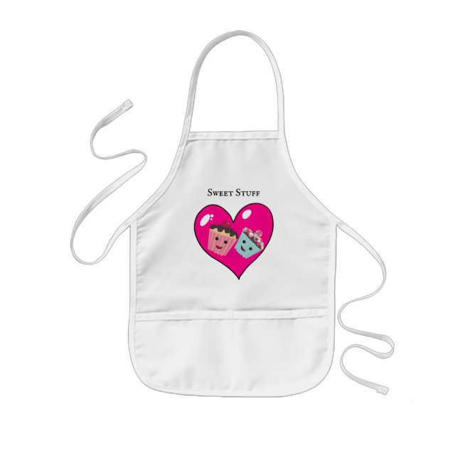 Sweet Stuff Apron I Heart CupCakes Apron (Front)