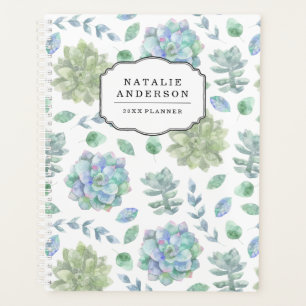 Sweet Succulents Personalised Planner