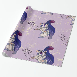 Sweet Sugar Glider Baby Wrapping Paper