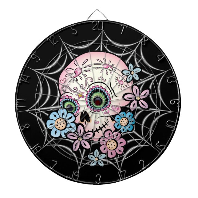 Sweet Sugar Skull Dartboard (Front)