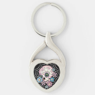 Sweet Sugar Skull  Key Ring