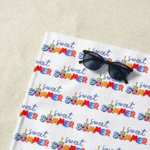 sweet summer beach towel