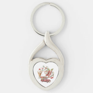 Sweet Summer Cherries Key Ring