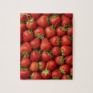Sweet Summer Harvest: Luscious Strawberry Patch Jigsaw Puzzle