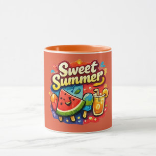 Sweet Summer Mug Orange Trim