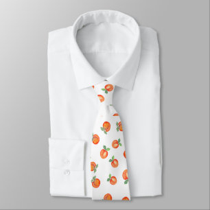 Sweet Summer Peach Pattern Large  Tie