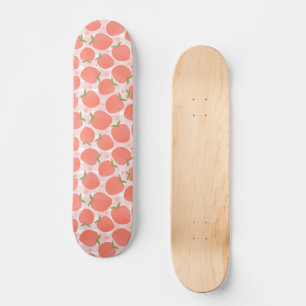 Sweet Summer Peach Pattern Skateboard