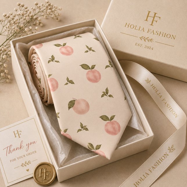 Sweet Summer Peach Pattern Tie (Creator Uploaded)