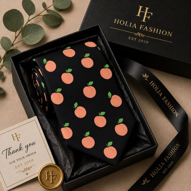 Sweet Summer Peach Pattern Tie (Creator Uploaded)