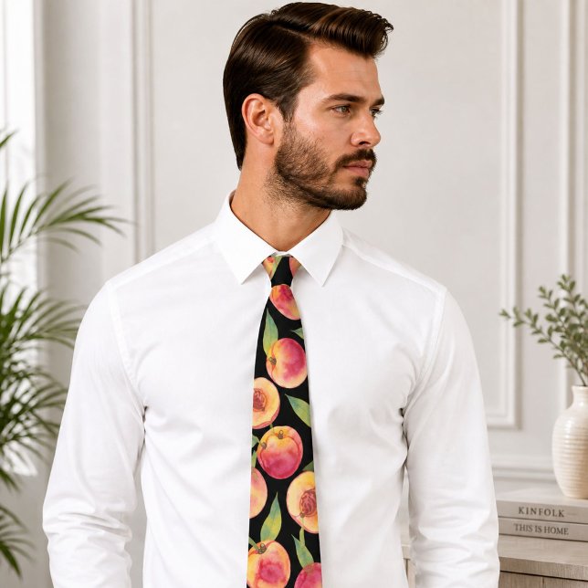 Sweet Summer Peach Pattern Tie (Creator Uploaded)