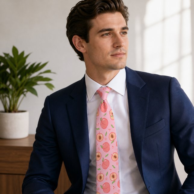 Sweet Summer Peach Pattern Tie (Creator Uploaded)