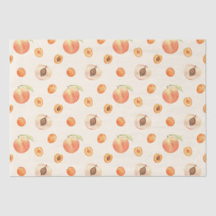 Sweet Summer Peach Pattern Tissue Paper