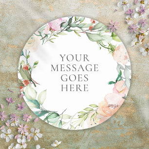 Sweet Summer Roses Garland Classic Round Sticker