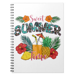 Sweet Summer Time Beach Tropical Island Notebook