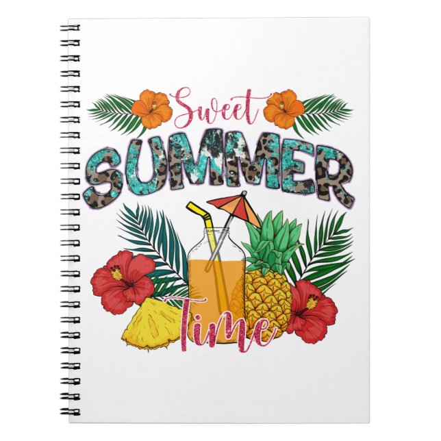 Sweet Summer Time Beach | Tropical Island Notebook (Front)