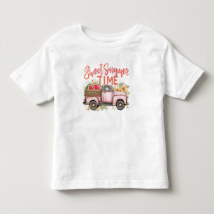 Sweet Summer Time – Floral and Fun Seasonal Design Toddler T-Shirt