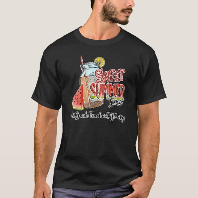 Sweet Summer Time Happy Last Day Of School 1st Gra T-Shirt (Front)