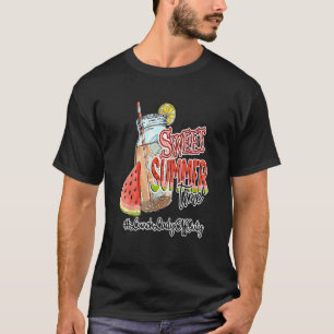 Sweet Summer Time Last Day Of School Lunch Lady Of T-Shirt