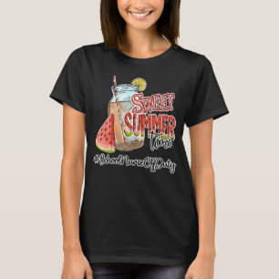Sweet Summer Time School Nurse Off Duty Last Day O T-Shirt