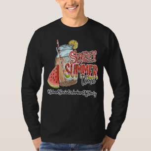 Sweet Summer Time School Social Worker Last Day Of T-Shirt