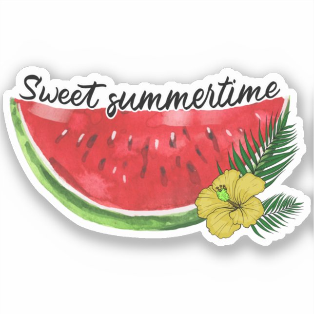 Sweet Summer Time | Watercolor Watermelon (Front)