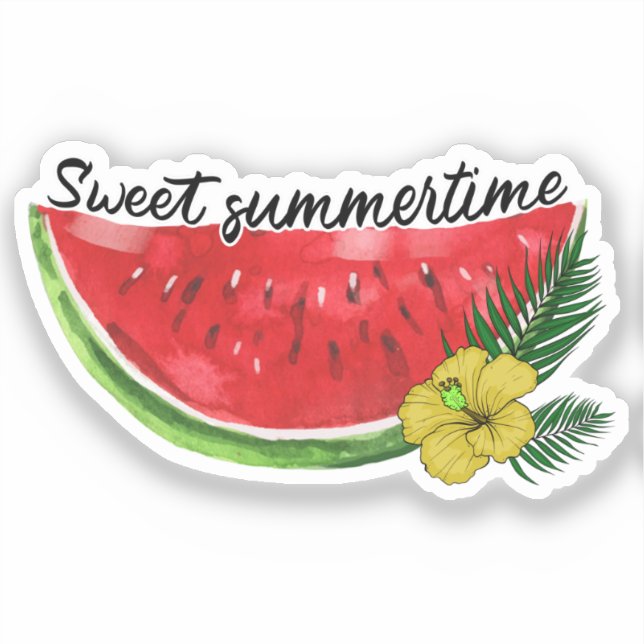 Sweet Summer Time | Watercolor Watermelon (Front)