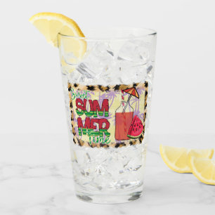 Sweet Summer Time   Watermelon, Beach & Leopard Glass