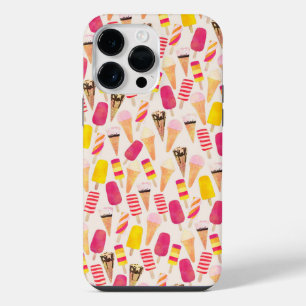 Sweet Summer Watercolor Ice Cream iPhone 14 Pro Max Case