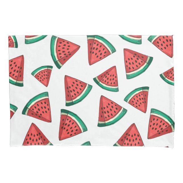Sweet Summer Watermelon Pillow Case Set (Front)