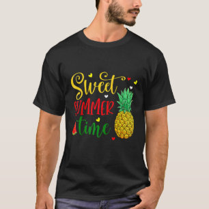 Sweet Summertime Pineapple Cool Summer Beach Vaca T-Shirt