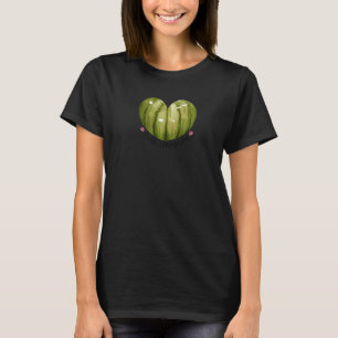 Sweet Summertime Watermelon Heart Fruit Summer Ve T-Shirt
