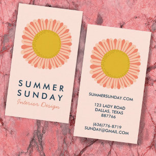 Sweet Sunflower Daisy Flower CUSTOM Business Card