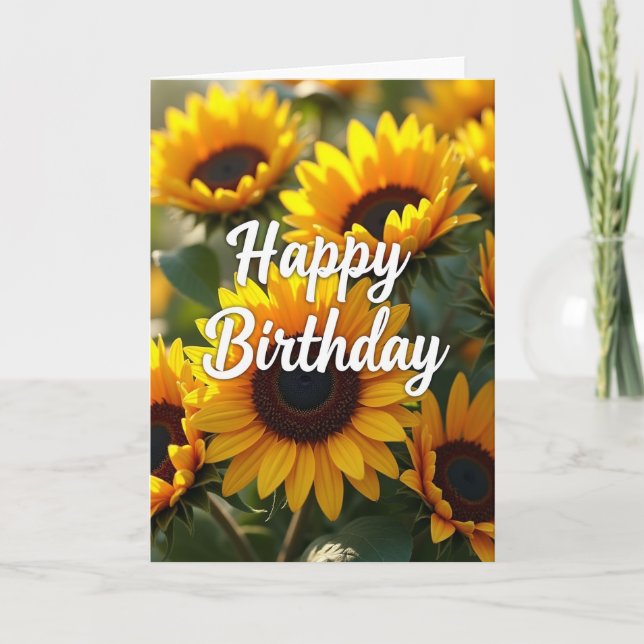 Sweet Sunlit Birthday Card (Front)
