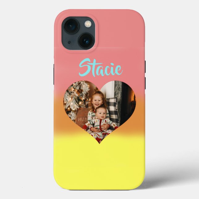 Sweet Sunset Heart Photo Case-Mate iPhone Case (Back)
