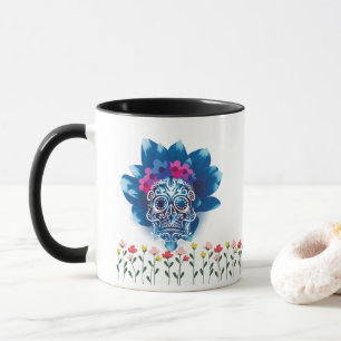 Sweet Sweet Psycho skull and text separated on a   Mug