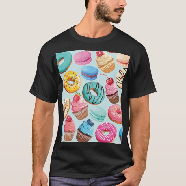 Sweet Sweets: Pattern of Delight. T-Shirt (Front)