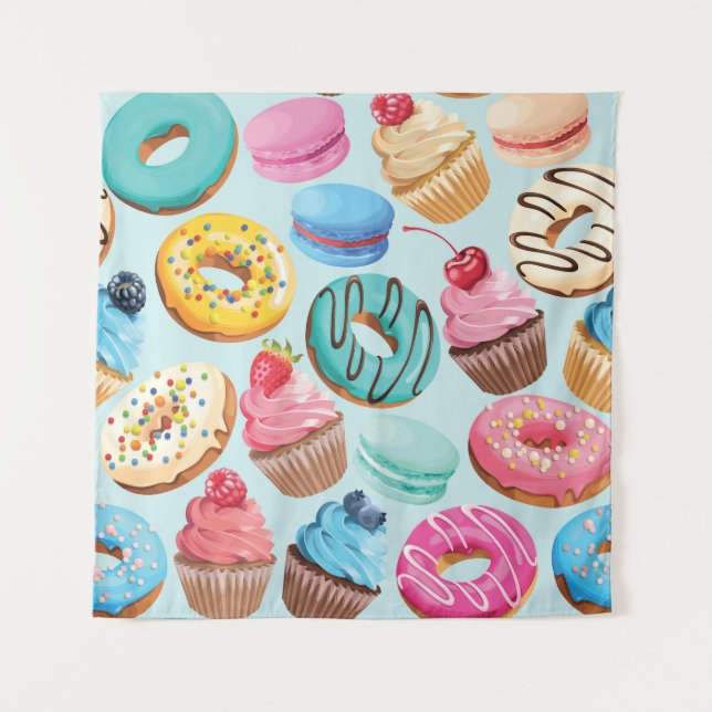 Sweet Sweets: Pattern of Delight. Tapestry (Front)