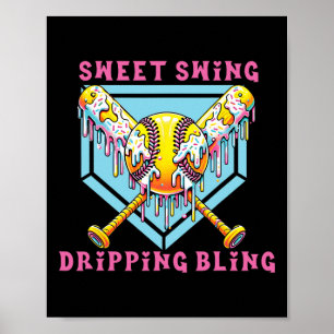 Sweet Swing Dripping Bling Softll Ice Cream Drip S Poster