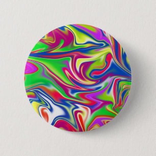 "Sweet Swirls: The Bubblegum Marble Delight" 6 Cm Round Badge