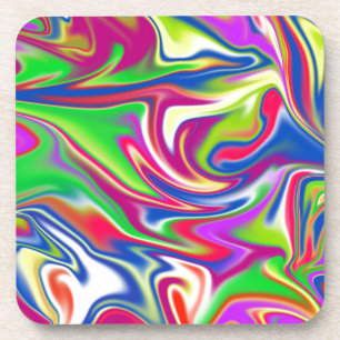 "Sweet Swirls: The Bubblegum Marble Delight" Coaster