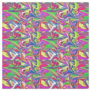 "Sweet Swirls: The Bubblegum Marble Delight" Fabric