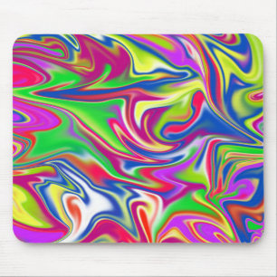 "Sweet Swirls: The Bubblegum Marble Delight" Mouse Pad